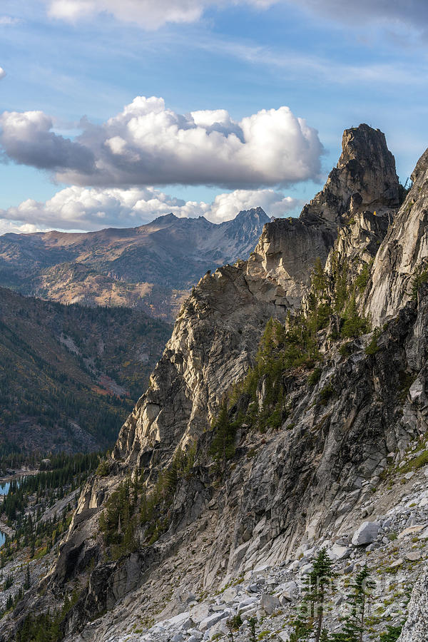 Enchantments Photograph - Rugged Face of Aasgard Pass by Mike Reid