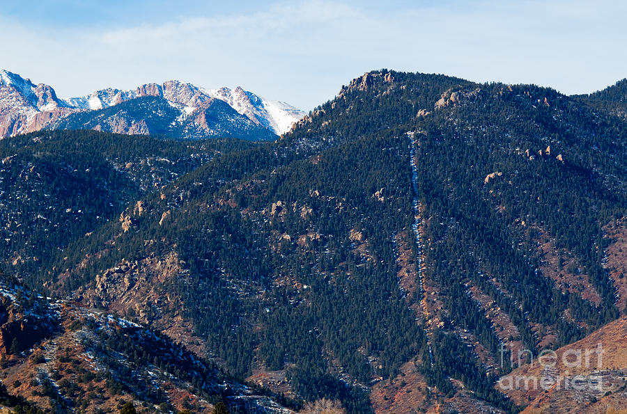 Rugged view of the Manitou Incline Photograph by Steven Krull