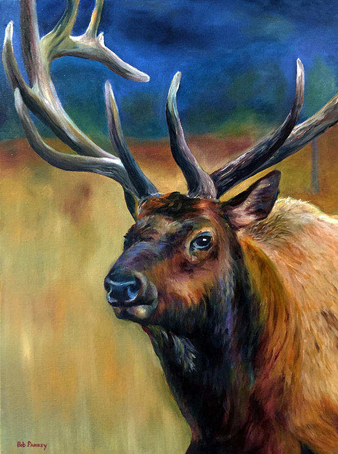 Ruidoso Bull Elk Painting By Robert Pankey Fine Art America