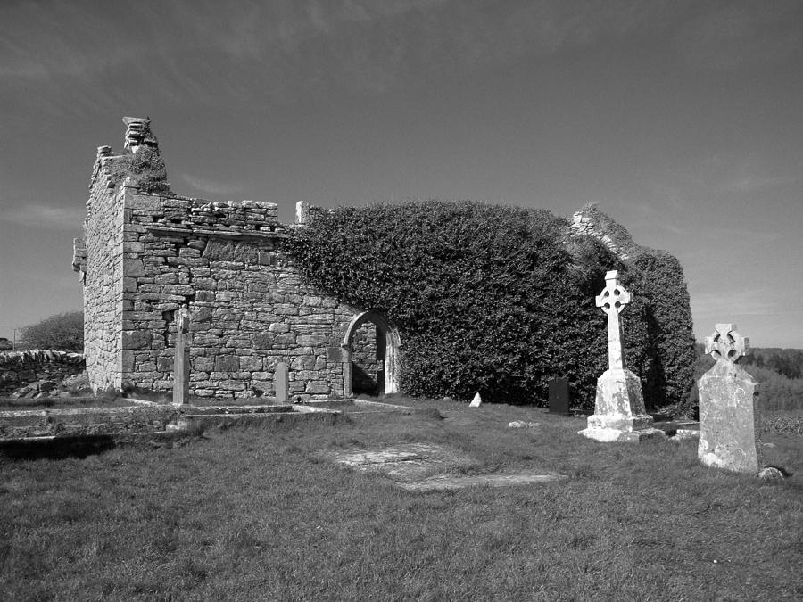 Ruined Irish church Photograph by John Quinn