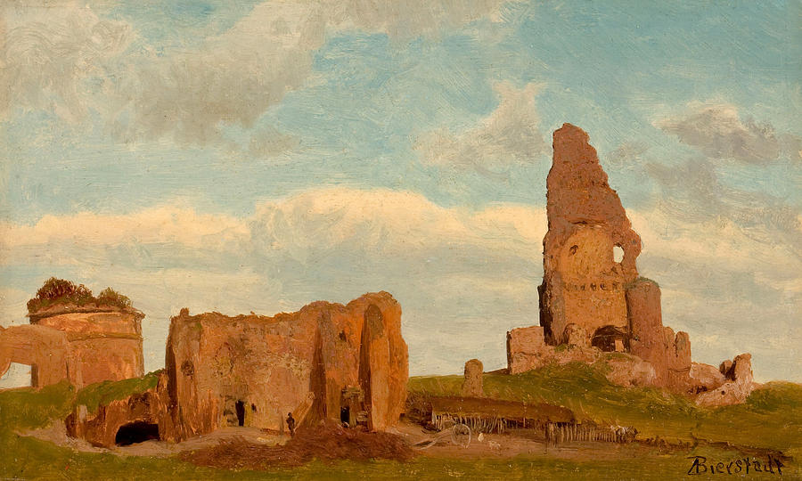 Ruins-Campagna of Rome Painting by Albert Bierstadt