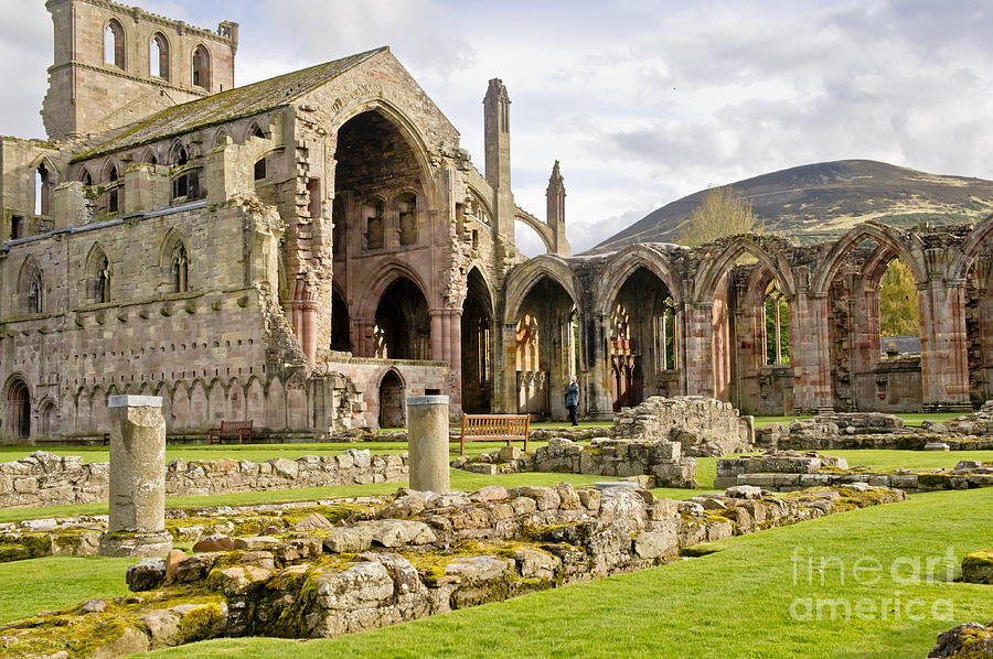 Ruins. Melrose Abbey. Photograph by Elena Perelman