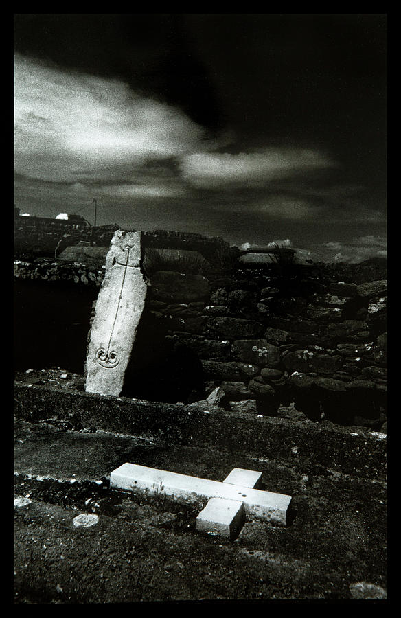 Ruins of an old graveyard - Dingle Peninsula Ireland Photograph by Dirk Ercken