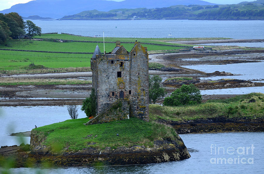 Ruins of Castle Stalker in Scotland Photograph by DejaVu Designs