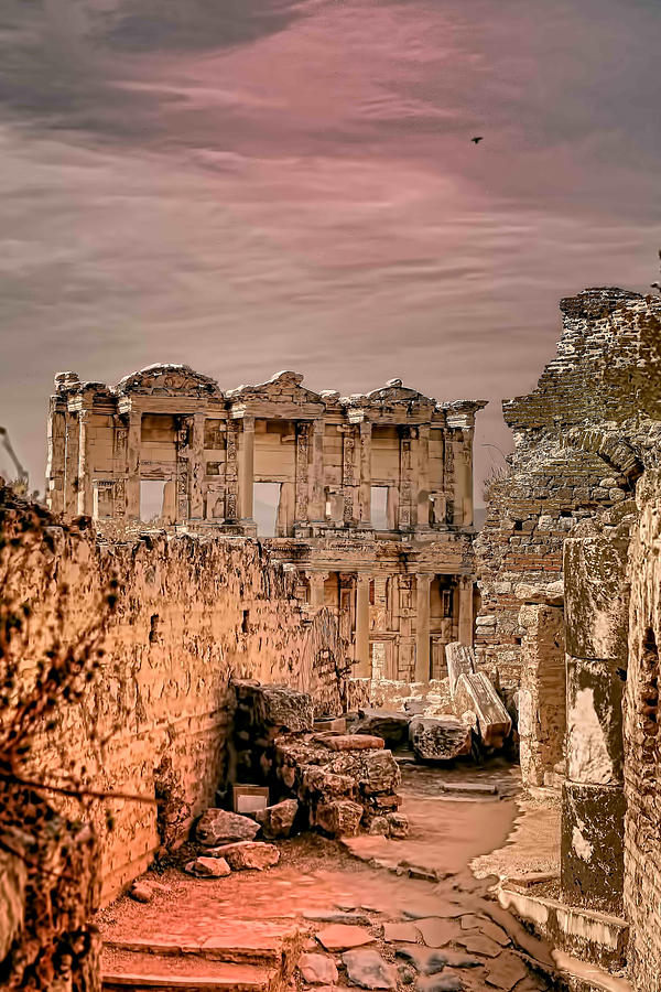 Turkey Photograph - Ruins of Ephesus by Tom Prendergast