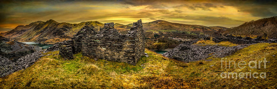 Ruins of Snowdonia Panorama Photograph by Adrian Evans