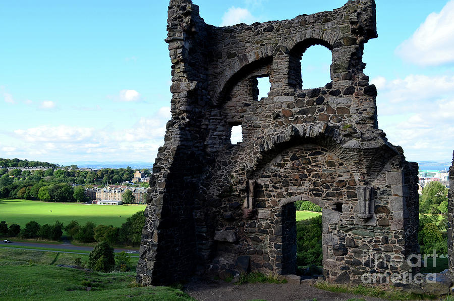 Ruins of St Anthonys Chapel in Edinburgh Photograph by DejaVu Designs