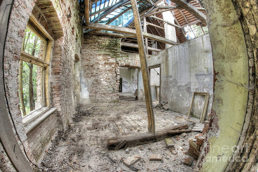 Ruins of the building in dilapidated condition Photograph by Michal Boubin