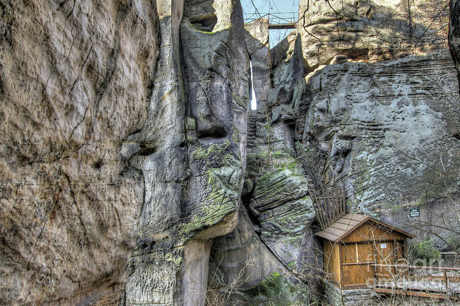 Ruins of the rock castle Drabske svetnicky Photograph by Michal Boubin