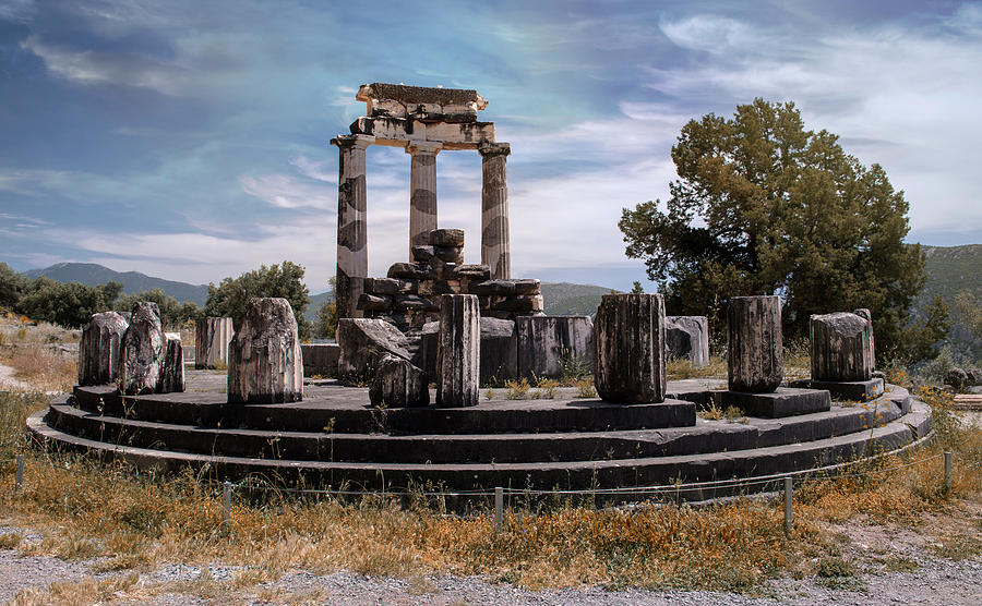 Ruins of Tholos Photograph by Jaroslaw Blaminsky