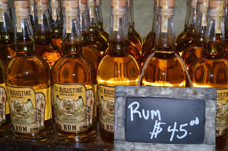 Rum Bottles Photograph by Warren Thompson