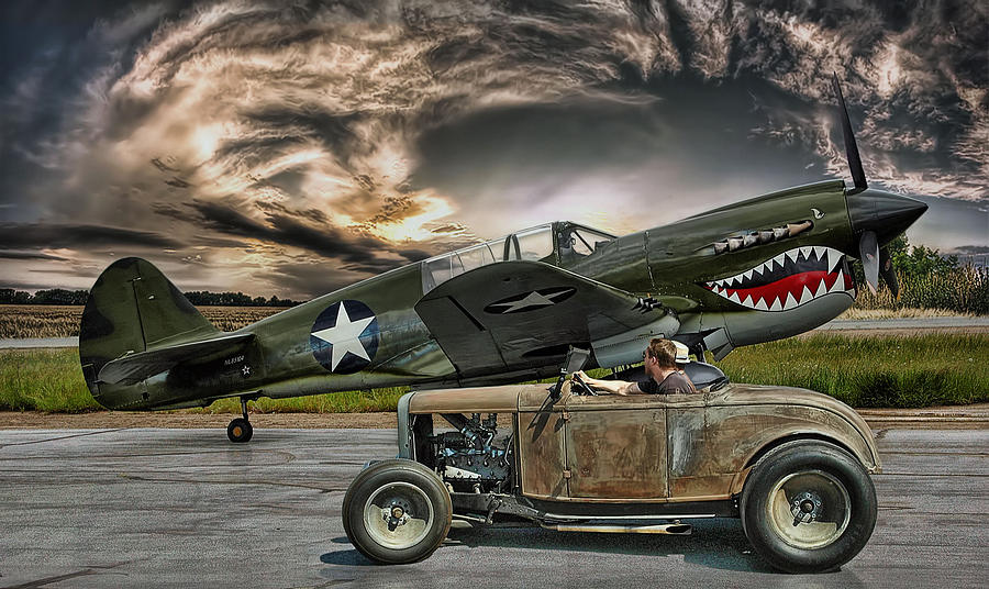 Rat Rod Photograph - Rumble With The Warhawk .... by Rat Rod Studios