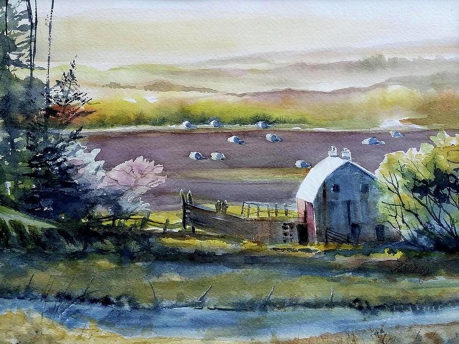Rumseys Barn Painting by Lucy Lemay