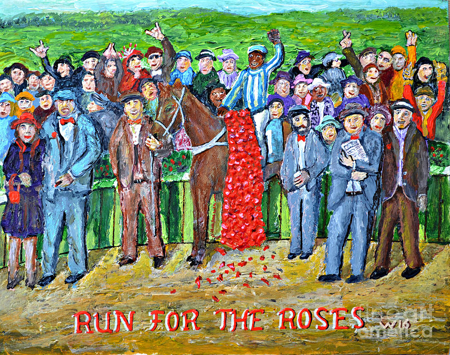 Run for the Roses Painting by Richard Wandell