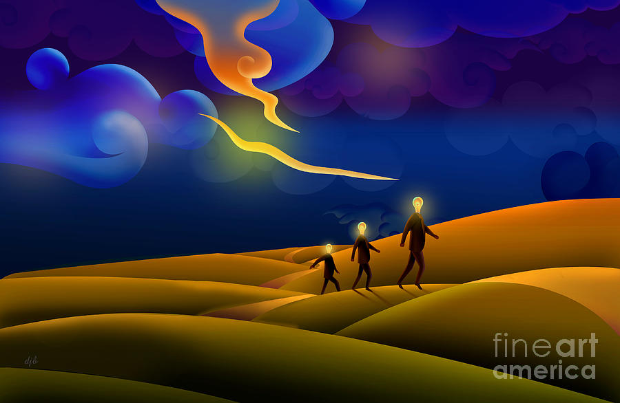 Desert Digital Art - Runaway Ideas by Peter Awax