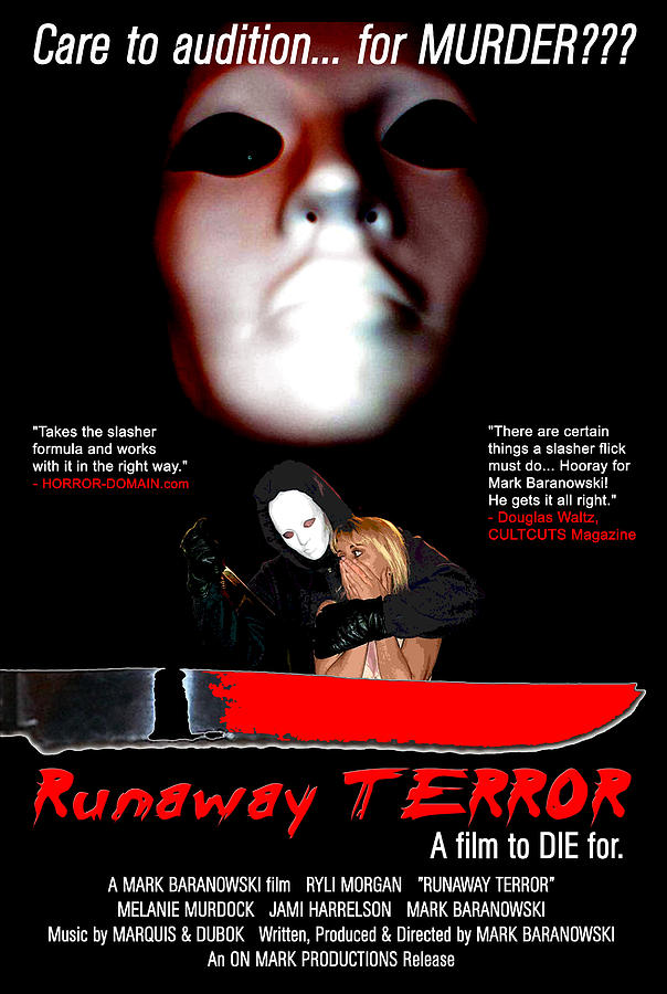 Runaway Terror Poster Digital Art by Mark Baranowski