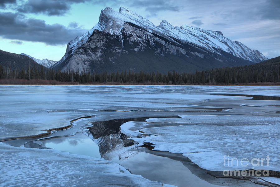 Rundle Reflections In The Water Channel Photograph by Adam Jewell