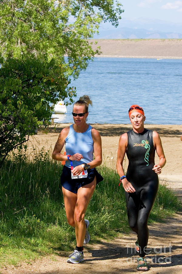 Runners At The 24 Hours Of Triathlon Photograph