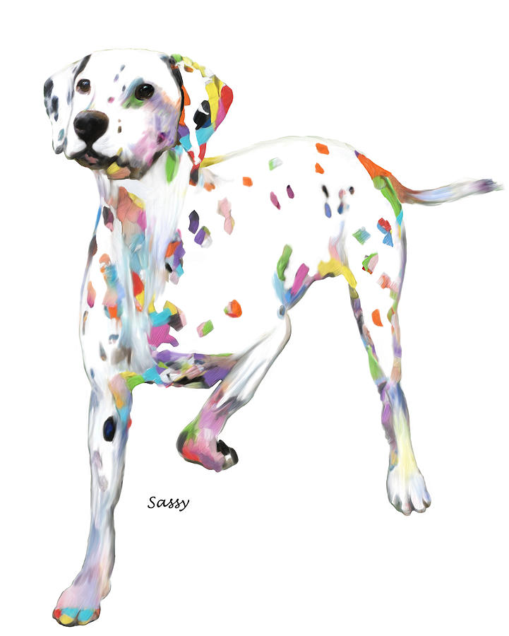 Running Dalmatian Painting by Portraits By NC