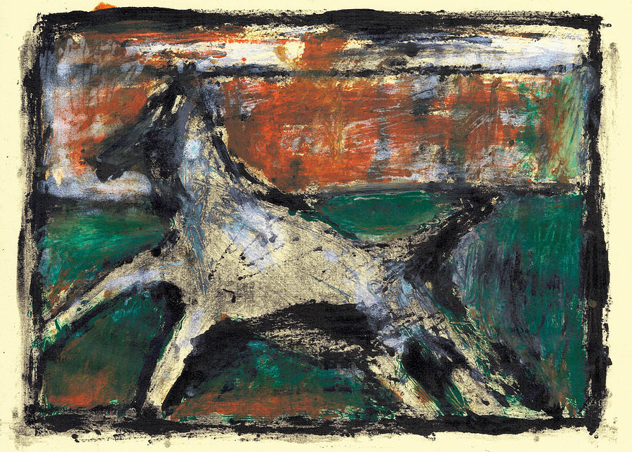 Running dog 4 Painting by Edgeworth Johnstone