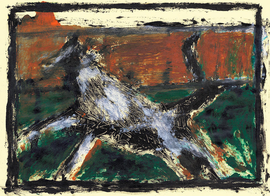 Running dog 8 Painting by Edgeworth Johnstone