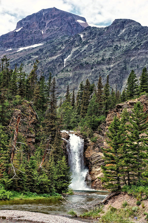Glacier National Park Photograph - Running Eagle Falls 3 by John Trommer