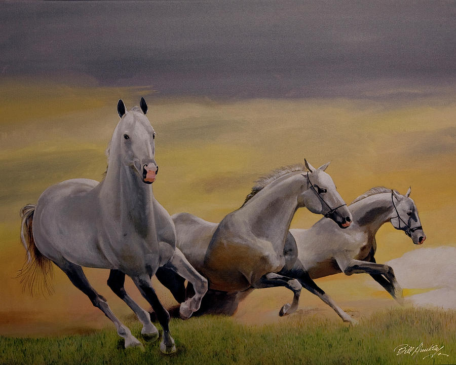 Running Free Painting by Bill Dunkley