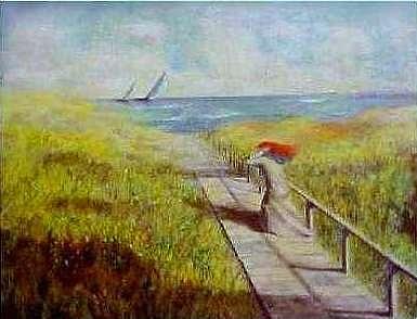 Ocean Painting - Running From by Brian Higgins Ocean Painting - Running From by Brian Higgins