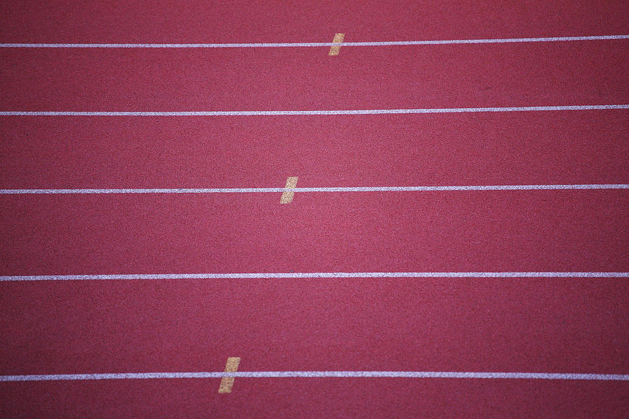 Running Track Photograph by Frank Romeo