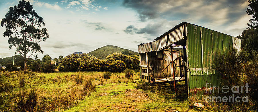 Rustic Abandoned Shed In Old Rural Countryside Photograph