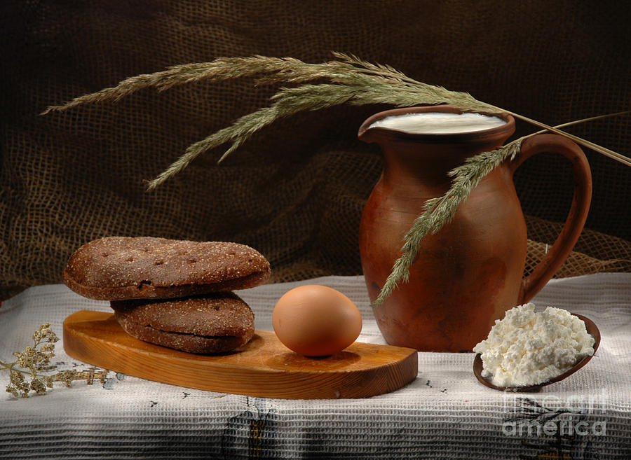 Still Life Photograph - Rural breakfast by Irina No Still Life Photograph - Rural breakfast by Irina No
