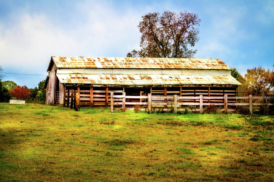Rural Cattle Barn Photograph by Barry Jones