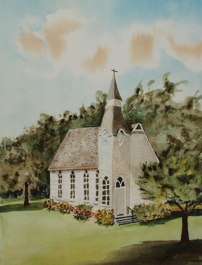 Rural Church Painting by Carol Burman-Jahn - Fine Art America