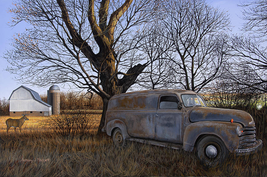 Rural Delivery Painting by Anthony J Padgett