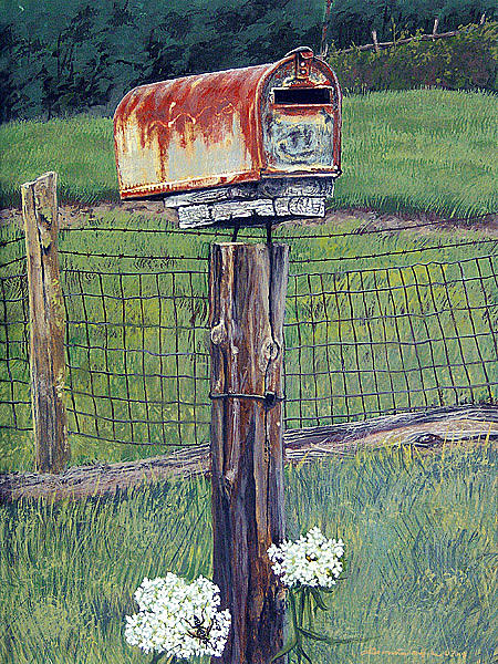 Nature Painting - Rural Delivery by Peter Muzyka