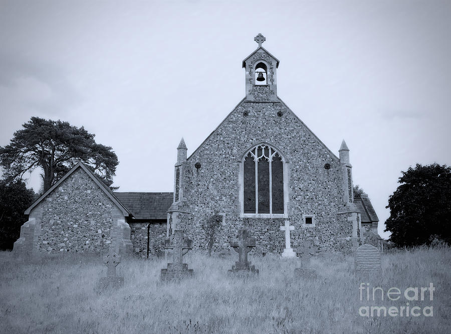 Architecture Photograph - Rural English Churchyard by Ann Horn