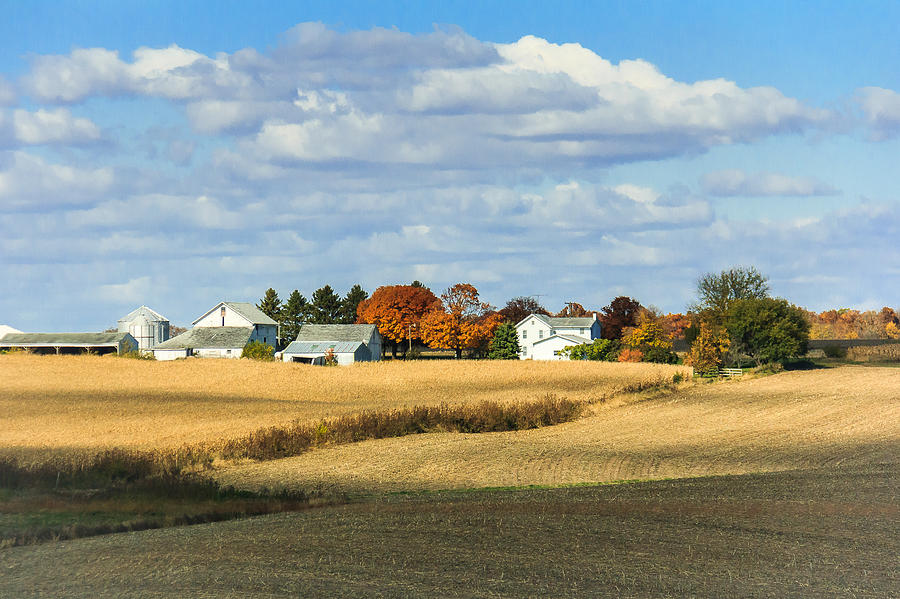 Rural Farm in Fall Photograph by Joni Eskridge