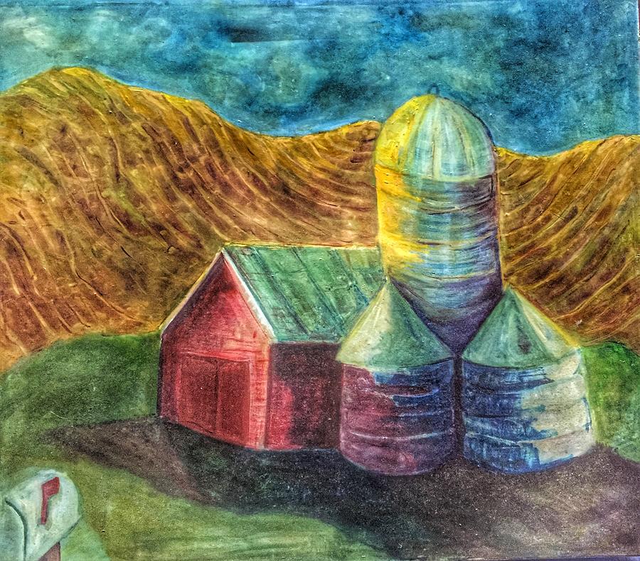 Rural Farm Painting by Jame Hayes