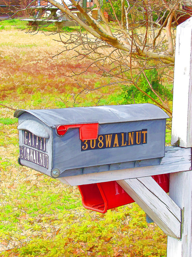 Rural mail boxes Painting by Jeelan Clark