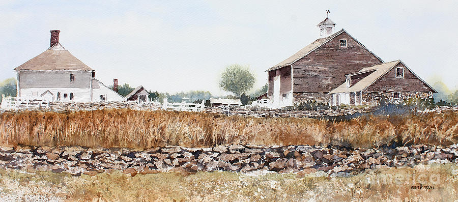 Rural Maine Painting by Monte Toon