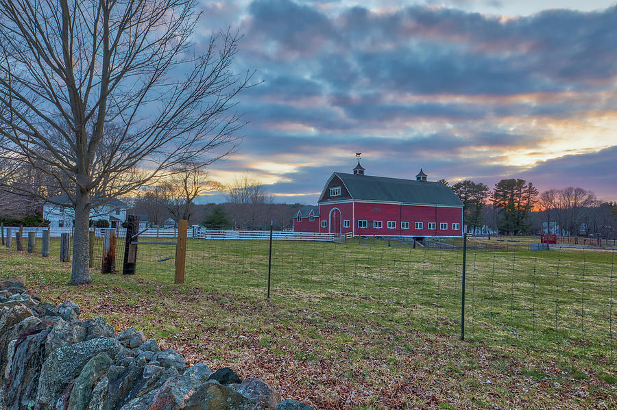 Rural Massachusetts Rustic Red Barn Photograph by Juergen Roth
