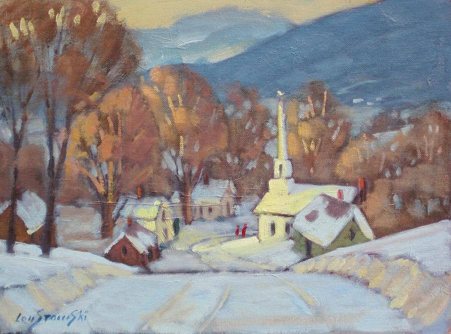 Rural New England Painting by Len Stomski