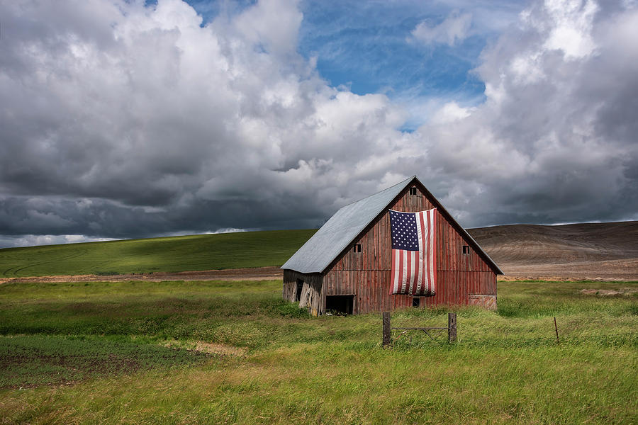 Rural Patriotism Photograph by Michael Gass - Fine Art America