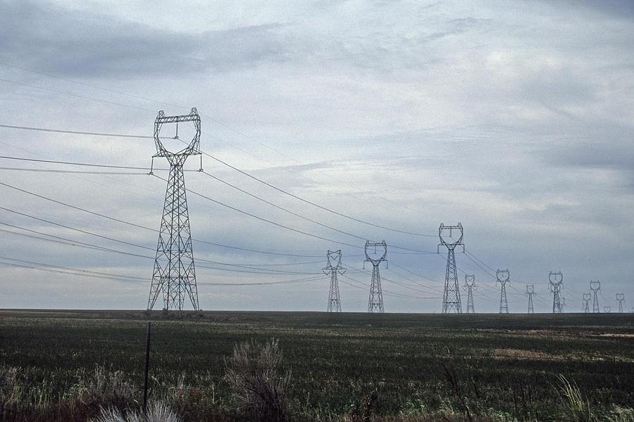 Rural Power Lines Photograph by Frank DiMarco