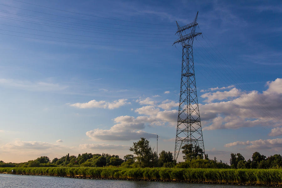 Rural Pylon in Holland Photograph by Clare Bambers