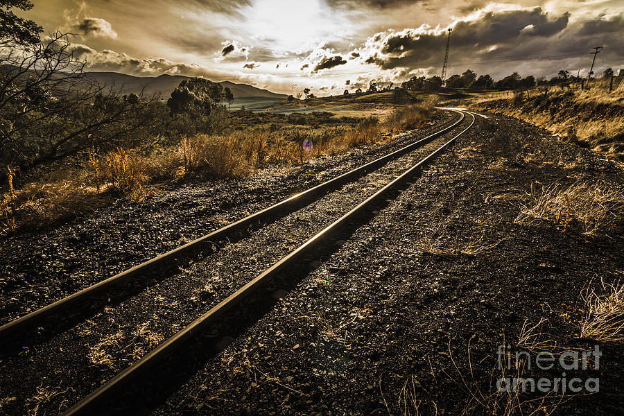 Rural rail line Photograph by Jorgo Photography
