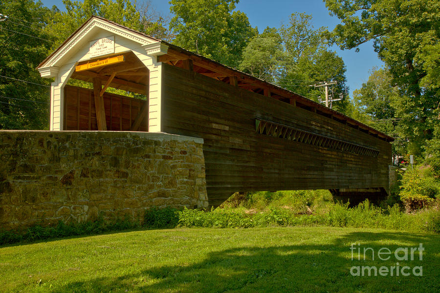 Rural Rapps Covered Bridge Photograph by Adam Jewell