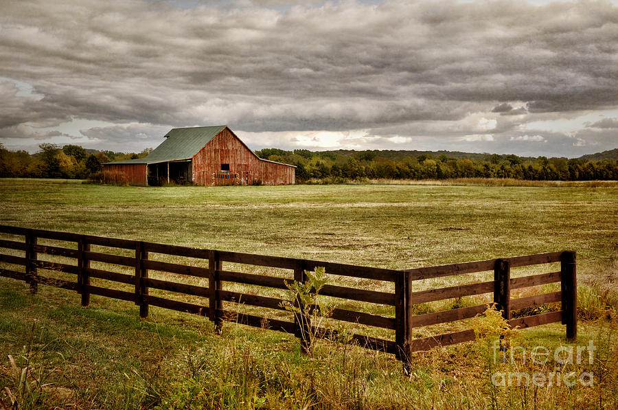 Rural Tennessee Red Barn Photograph By Cheryl Davis Fine Art America