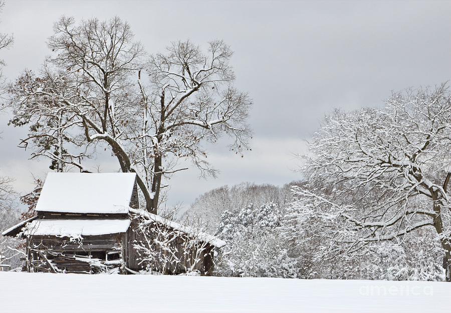 Rural Winter Barn Photograph by Benanne Stiens