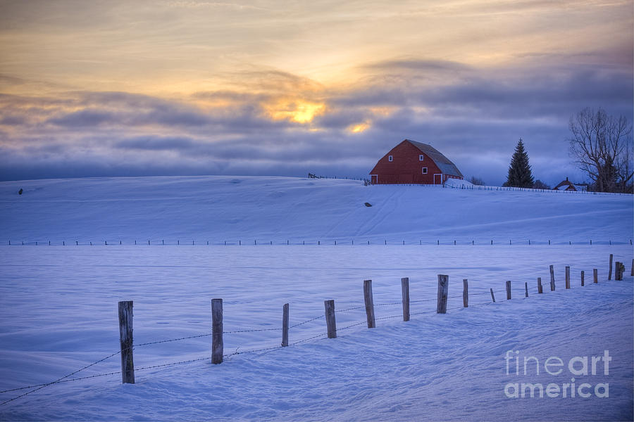 Rural Winter Photograph by Idaho Scenic Images Linda Lantzy